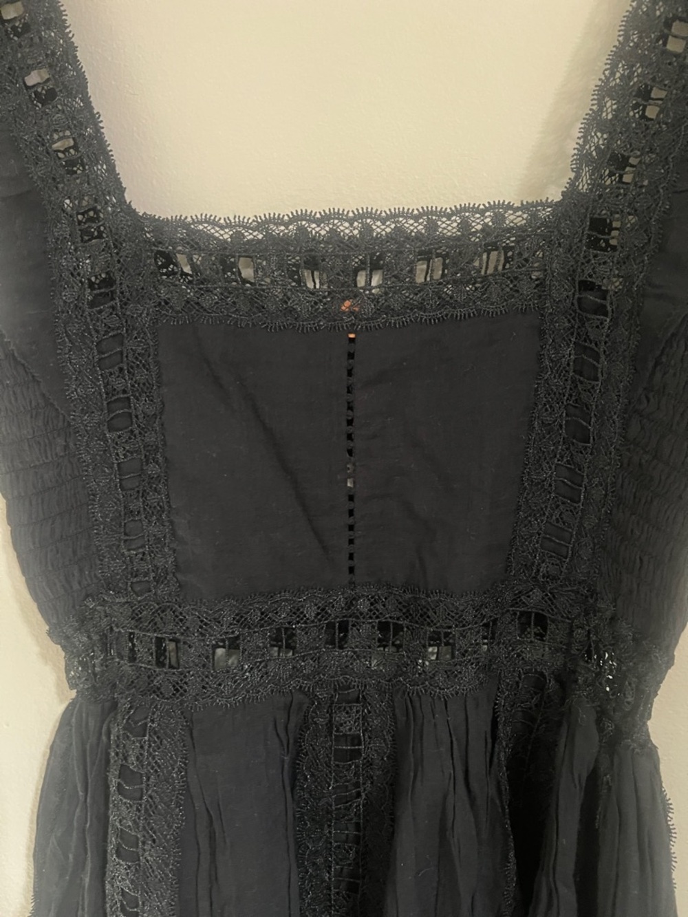 Free People Verona Ruffled Sleeve Lace Dress - Picture 8 of 9